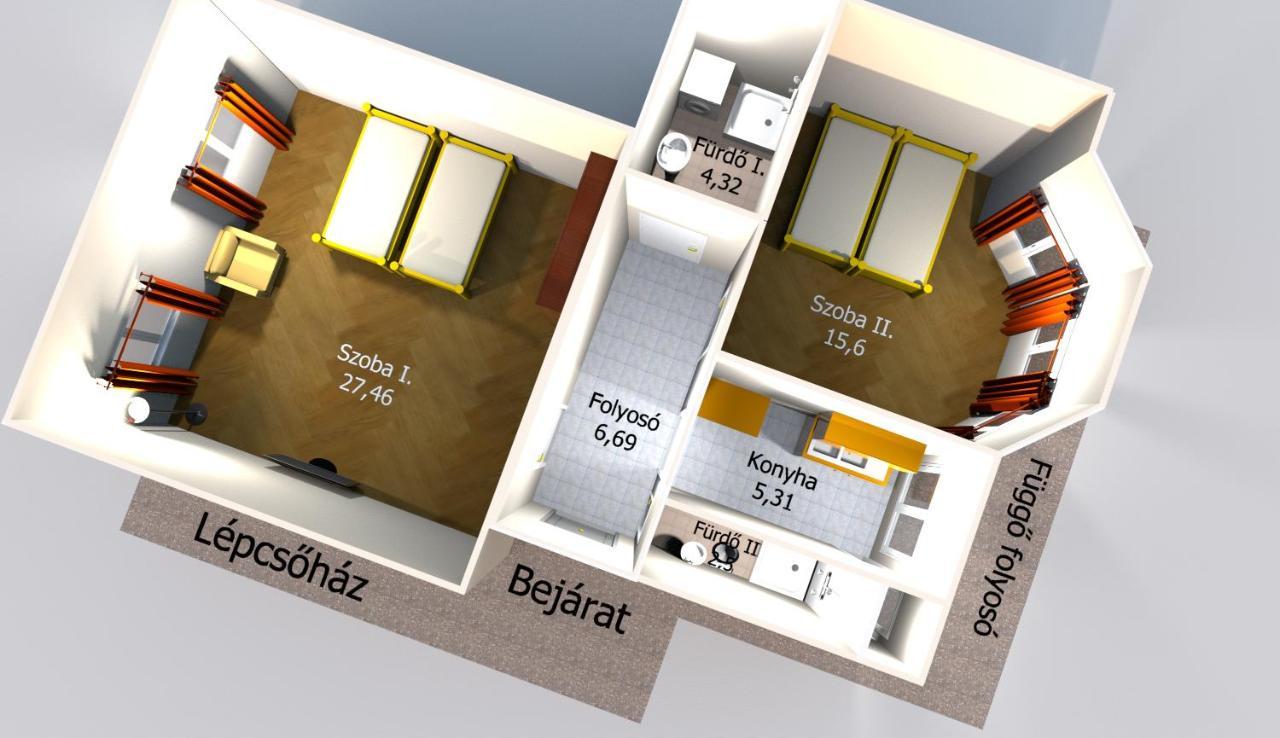 Dozsa Apartman سيغيد المظهر الخارجي الصورة